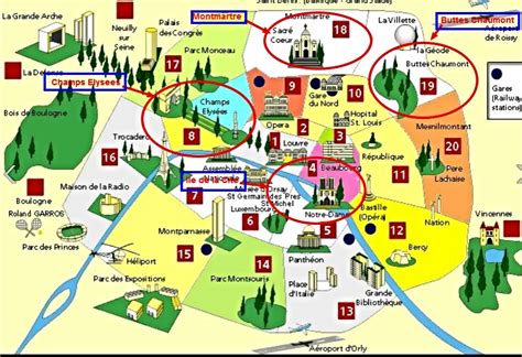 champs elysees map.